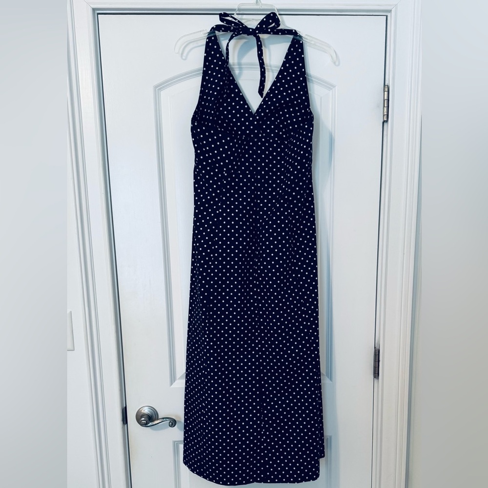 Polka Dot Halter Dress Size 10 - Picture 4 of 6